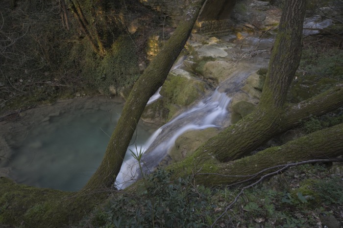 Particolare di una cascatella del rio Buti.