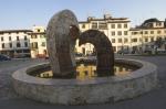Particolare della fontana ubicata nella piazza San Agostino
