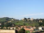 Vista delle colline di Bonistallo dal piazzale della Villa Medicea