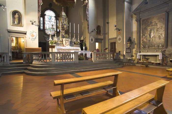 Interno della chiesa di San Domenico a Prato