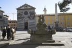 Ripresa di piazza San Francesco, si pu notare in primo piano la fontana del Tacca