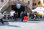 L'ingresso della grande tenda pneumatica dell'Esercito Italiano