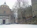Neve in piazza delle Carceri