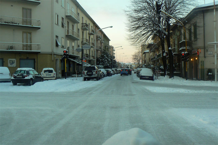 Foto di una strada di Prato