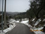 Strada sgombra dalla neve a Montemurlo