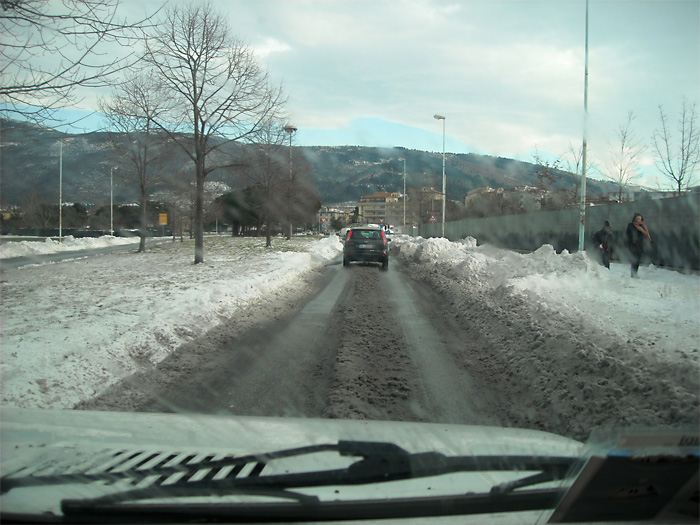 Neve su Via Liliana Rossi