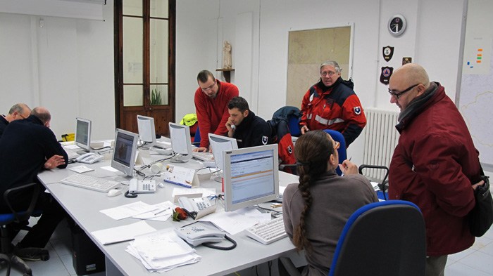 Sala operativa emergenza ghiaccio e neve