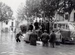 L'inondazione nella Piazza dei Caduti a Tavola