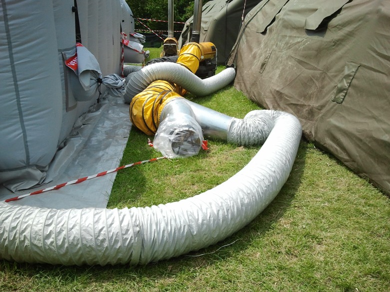 Le tubazioni di riscaldamento di ogni singola tenda