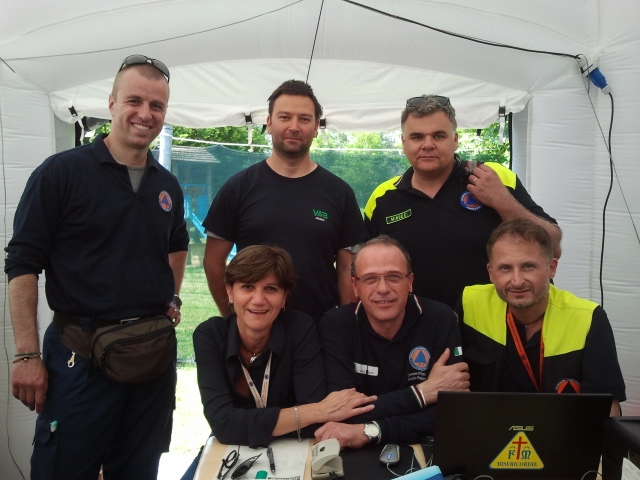 Lo staff dei funzionari del Sistema di Protezione Civile dfella Regione Toscana