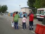 Personale Volontario della Croce Rossa Italiana che garantisce il primo soccorso al campo