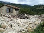 Accumuli: casa distrutta dal terremoto
