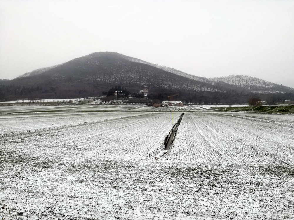 Foto da via di Cantagallo in direzione Figline