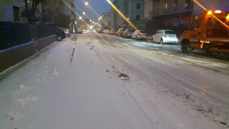 Via Cilianuzzo innevata