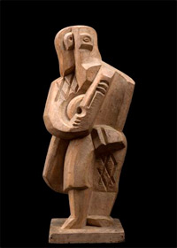 Foto dell\'opera di Lipchitz Arlecchino con Mandoli