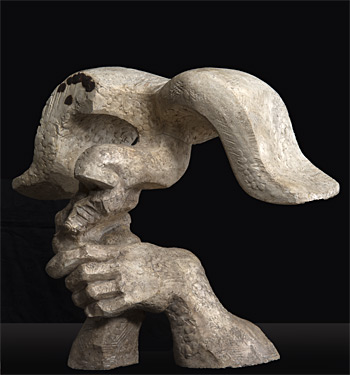 Foto dell\'opera di Jacques Lipchitz Testa e mani